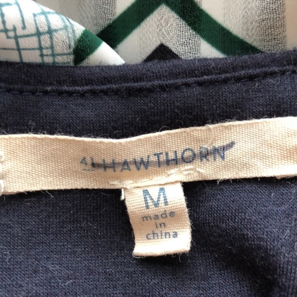 41 HAWTHORN Grayson Women's Medium Chevron Print Sleeveless Blouson Dress - Picture 8 of 10